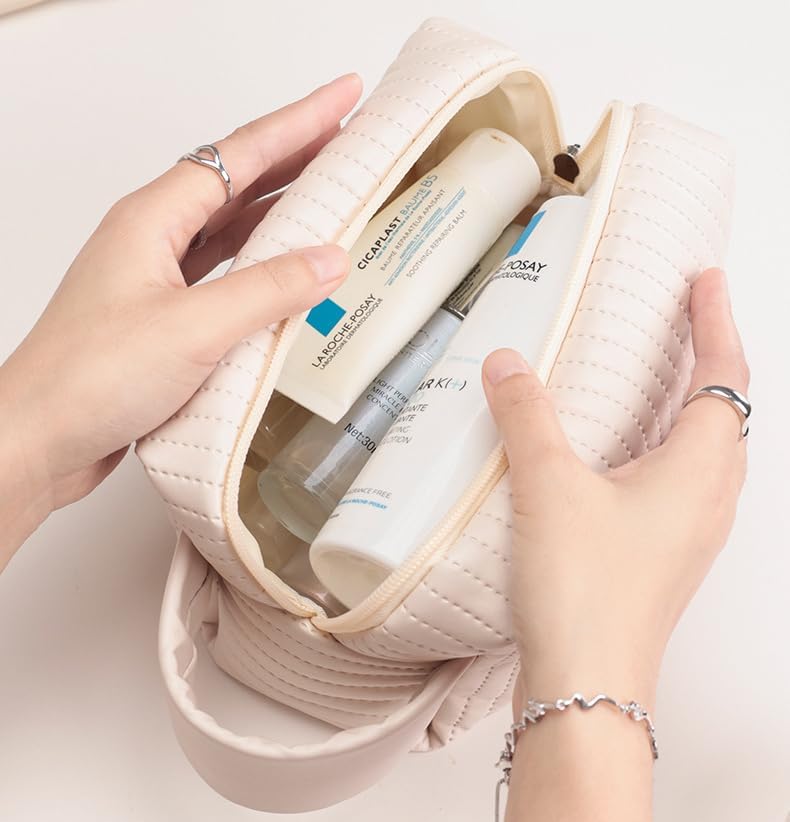 Miniatura 4 de kamumanni Essential Collection - Bolsas de maquillaje para mujer de viaje y uso diario, estuches de cosméticos pequeños a medianos con diseños