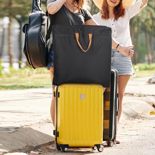 Syeeiex Premium Kleidersack Lang 180x60x30 cm Faltbare Kleidersäcke Schwarz – Ansicht 6