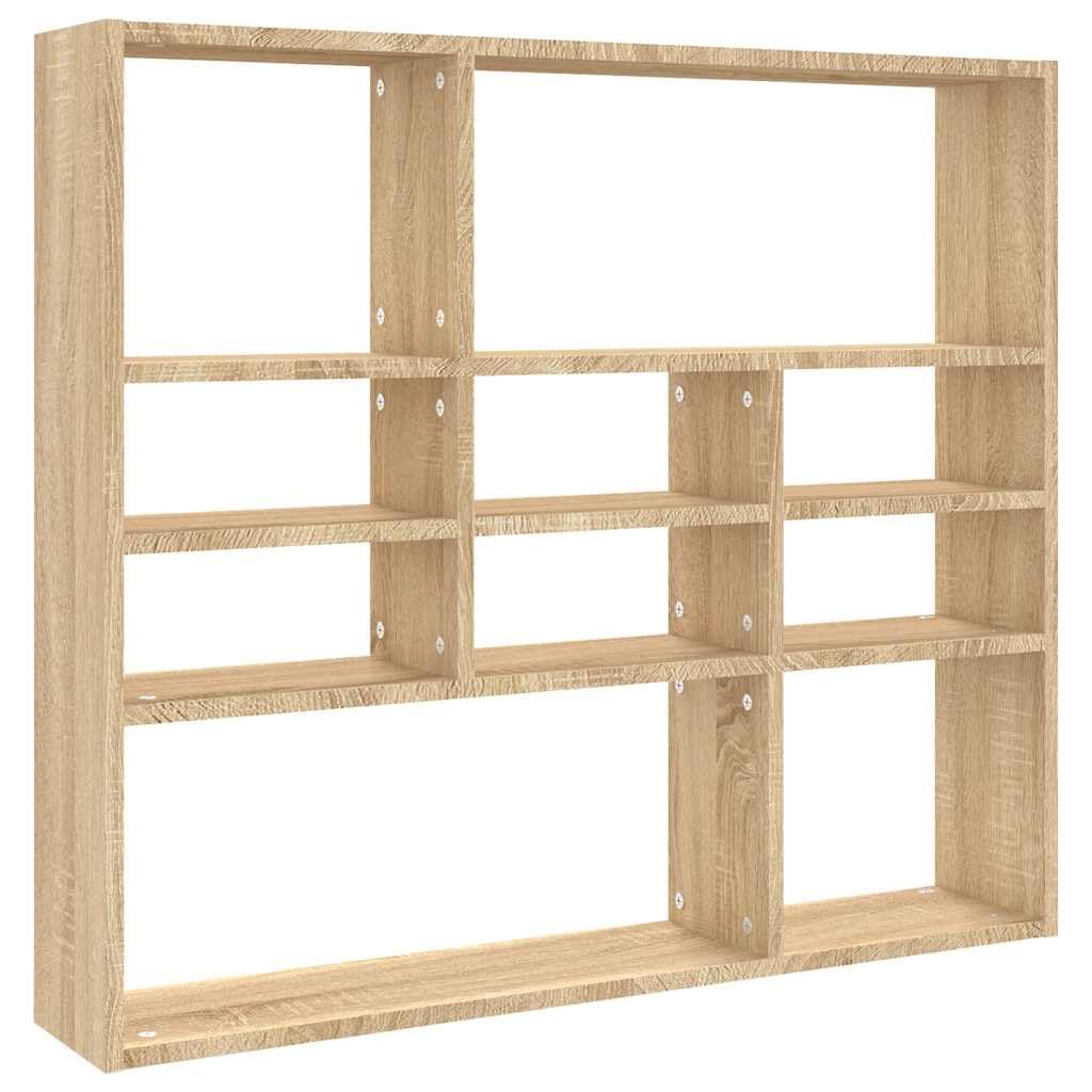 vidaXL Étagère Murale Chêne Sonoma 90x16x78 cm Bois d’ingénierie