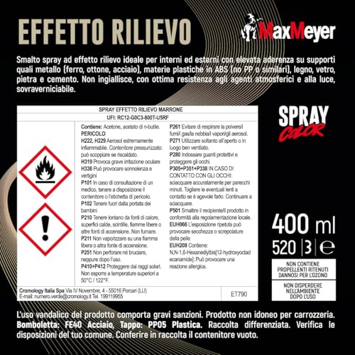 Maxmeyer Spray Effetto Rilievo Marrone 0.400 L - 4