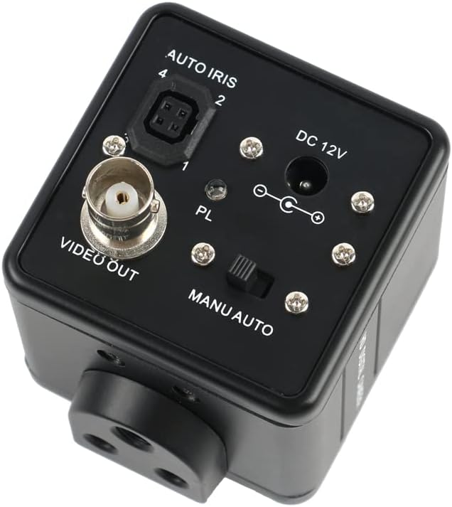 800TVL 1/3 Electronic Digital Microscope Camera BNC Colorful Industrail CCD Camera Compatible with Phone PCB Solering Repair Inspection