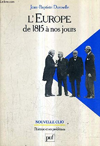 L'Europe, de 1815 à nos jours