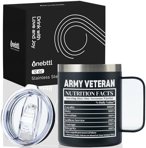 Onebttl Veterans Appreciation Gifts for Men, Nutrition Facts, Fun...