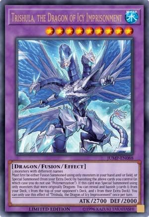 Trishula, The Dragon of ICY Imprisonment - JUMP-EN088 - Ultra Rare - Near Mint - Collectible Card - 1 Piece