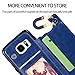 Asuwish Compatible with Samsung Galaxy S7 Edge Wallet Case and Tempered Glass Screen Protector Card Holder Cover Stand Cell Phone Cases for Glaxay S7edge Gaxaly S 7 Plus Galaxies GS7 7s 7edge Blue