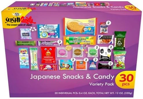 30 Japanese Snack and Sweets Gift Box