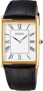 Amazon.co.jp: Seiko メンズ アナログ クォーツ 腕時計 レザー