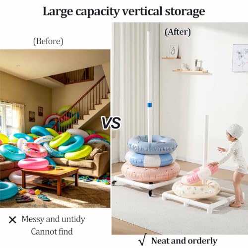Organizador flotadores PVC ideal para mantener el orden en casa 2