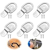 Diseño D: el anillo de tracción tipo D es clásico y universal, se puede instalar en la mayoría de los dispositivos. Úselo para correas de motocicleta, cuerdas elásticas, cinturones de lona, cadenas pequeñas, correas de trinquete y levas, cuerdas y otras ataduras