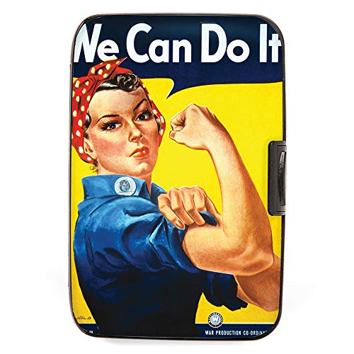 Armored Wallet RFID Secure Data Theft Protection Credit Card Case (Rosie The Riveter)