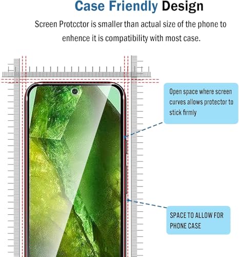 Image of Uyiton by SHILD - (Pack of 2) Tempered Glass Screen Protector for Google Pixel 8A | 9H Hardness | HD Clarity | Fingerprint Unlock Support | Edge-to-Edge Coverage | Easy Installation