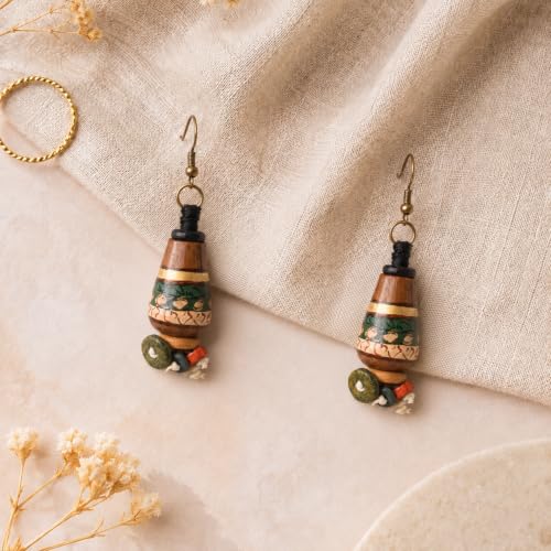 Image of Handcrafted Bohemian & Ethnic Earrings Collection for Women - Artistic, Nature-Inspired Statement Designs in Studs, Drops & Chandeliers