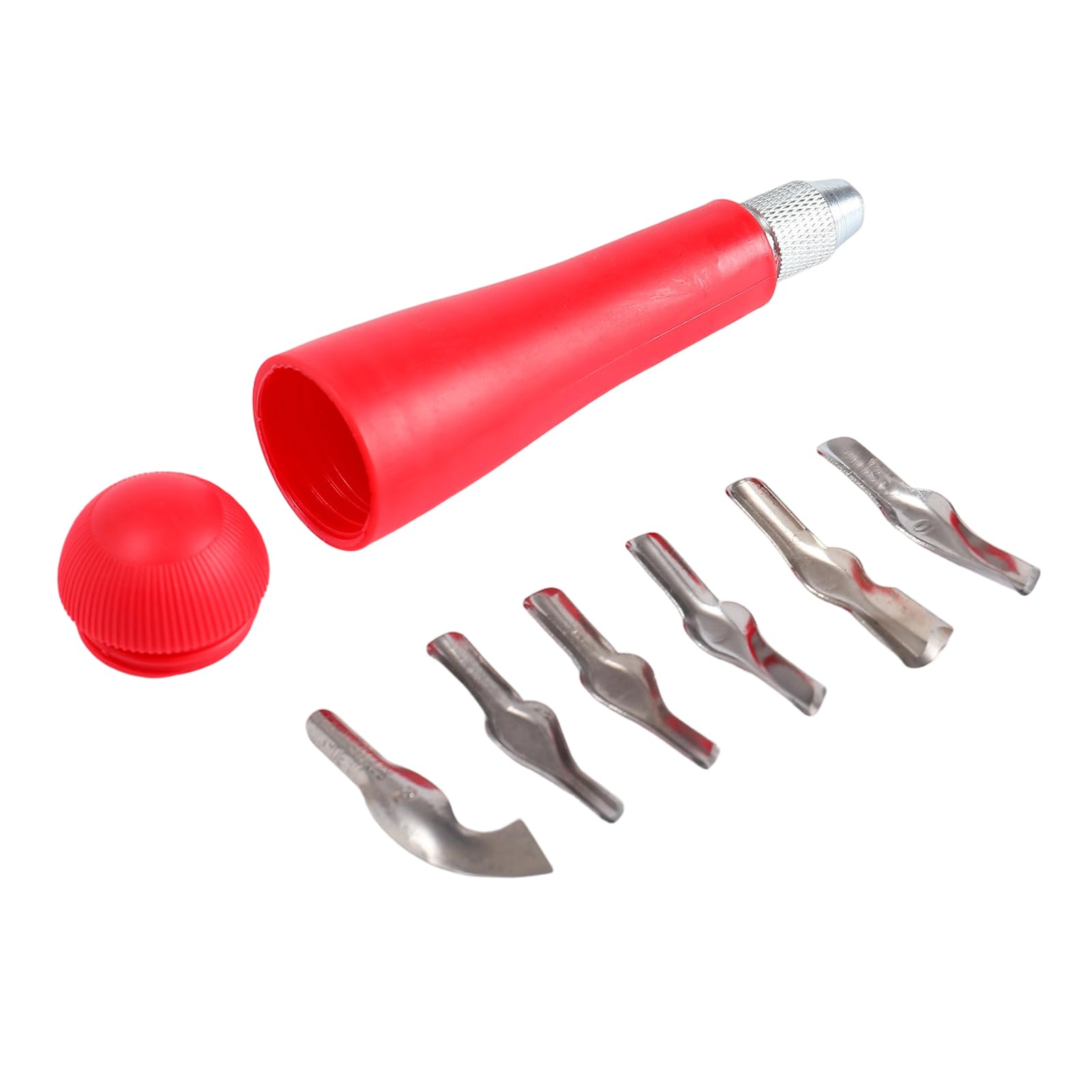 Kaccde Red Grip Woodcut Engraving Professional Artwork And Craft Projects Wood Carving Cutter