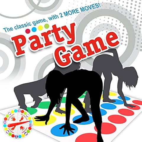 CHUKUA Twisting Spiel, Partyspiele für Kinder ab 6 Jahren, Bodenspiel mit Spielmatte, Geschicklichkeitsspiel für Kinder & Erwachsene, Teamspiel, Familienspiel, Lustiges Spiel für Kindergeburtstage Cover