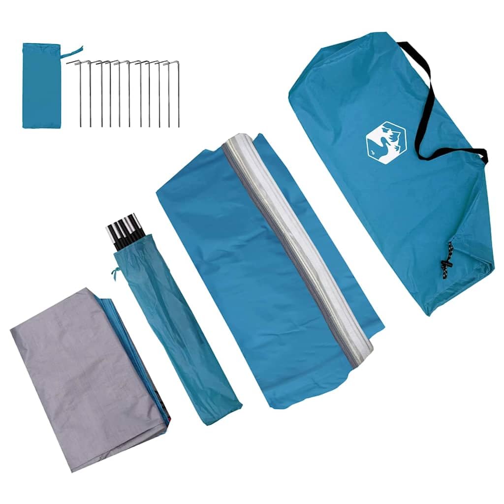 vidaXL Tienda para portón Trasero Personas 194 x 180 x 210 cm Azul, Carpa de Camping, Refugio Moderno al Aire Libre, portátil, Ideal para Familia y Festivales