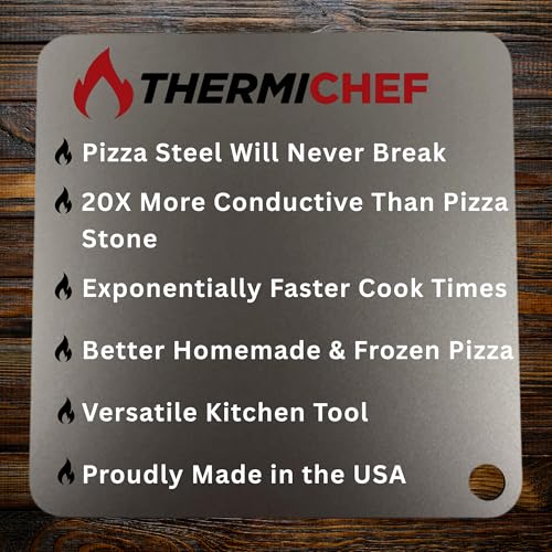 image for ThermiChef 16x16 Pizza Steel, 3/8