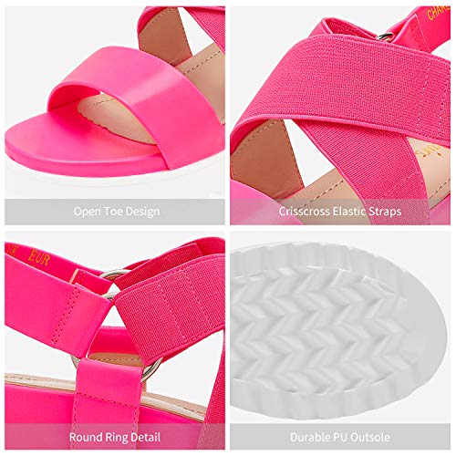 Image of DREAM PAIRS Women's Open Toe Ankle Strap Platform Wedge Sandals