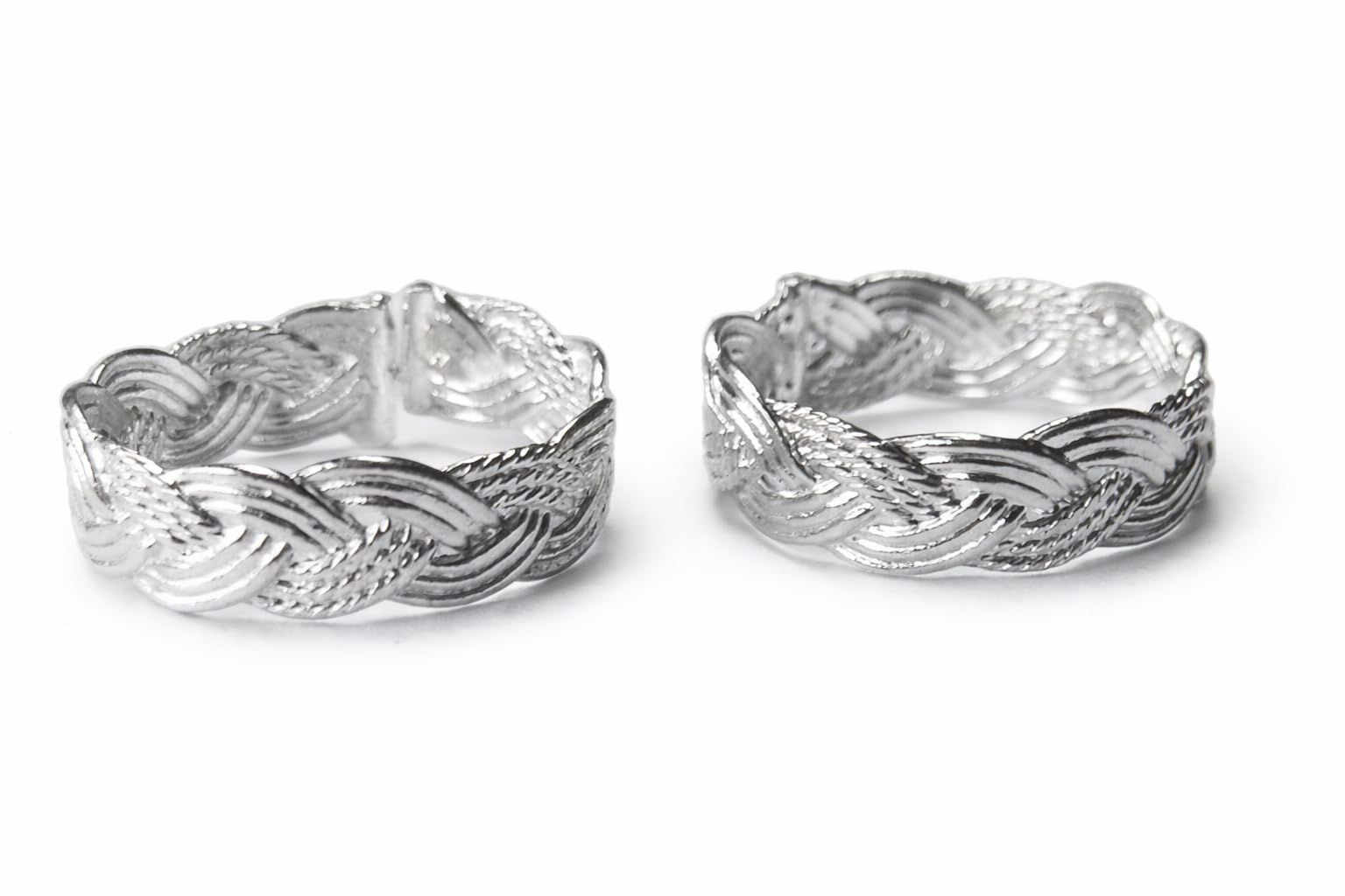 Swamini Creations Adjustable Braided Toe Ring/jodvi for Women Trditional Jodvi.(1PAIR)-image-5