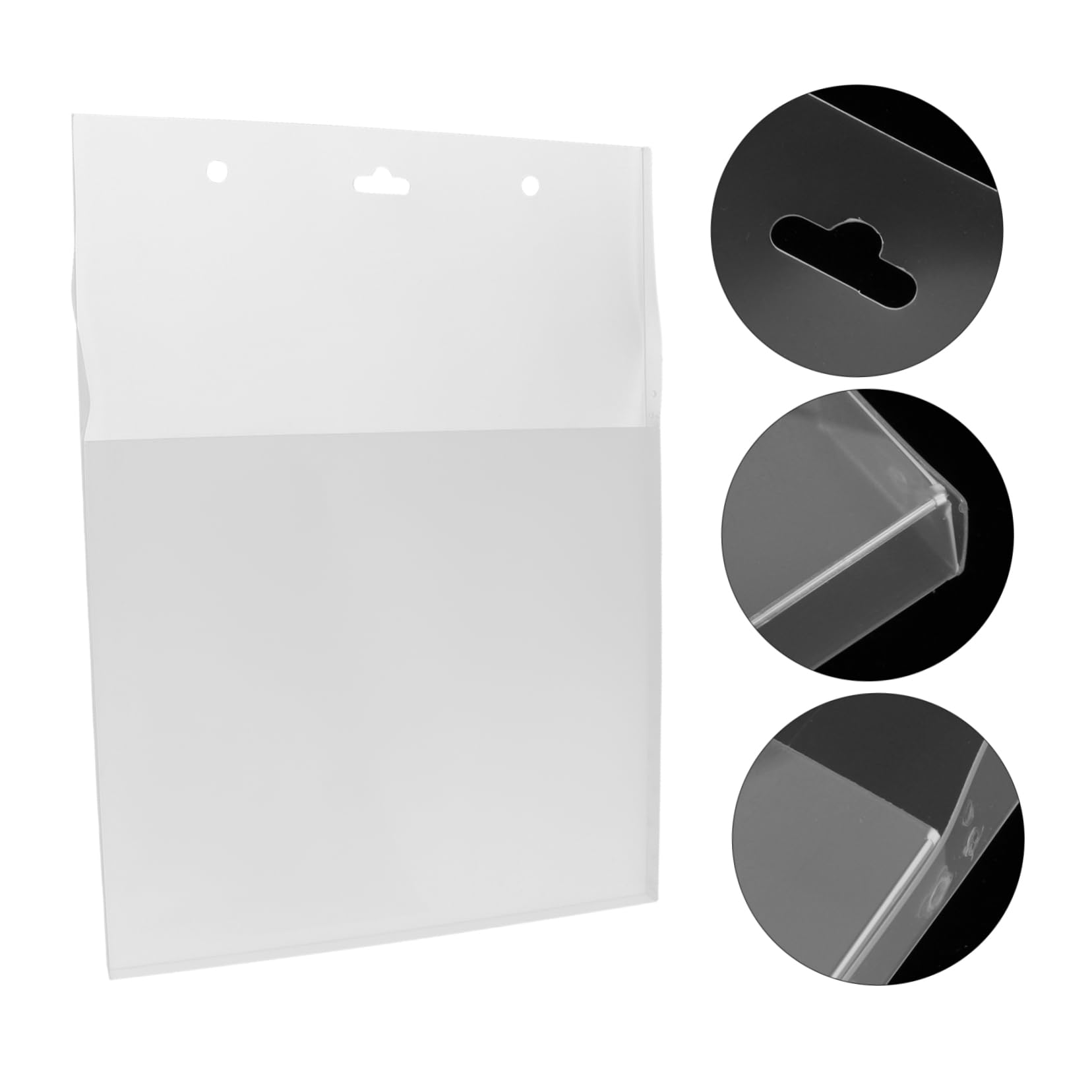 FUNOMOCYA 2pcs Magazine File Holder File Holder Wall Mounted Wall Hanging File Folders Wall Folder Holder Clear Wall File Holder Paper Organizer Wall Mount Material Manager Wallpaper Holder