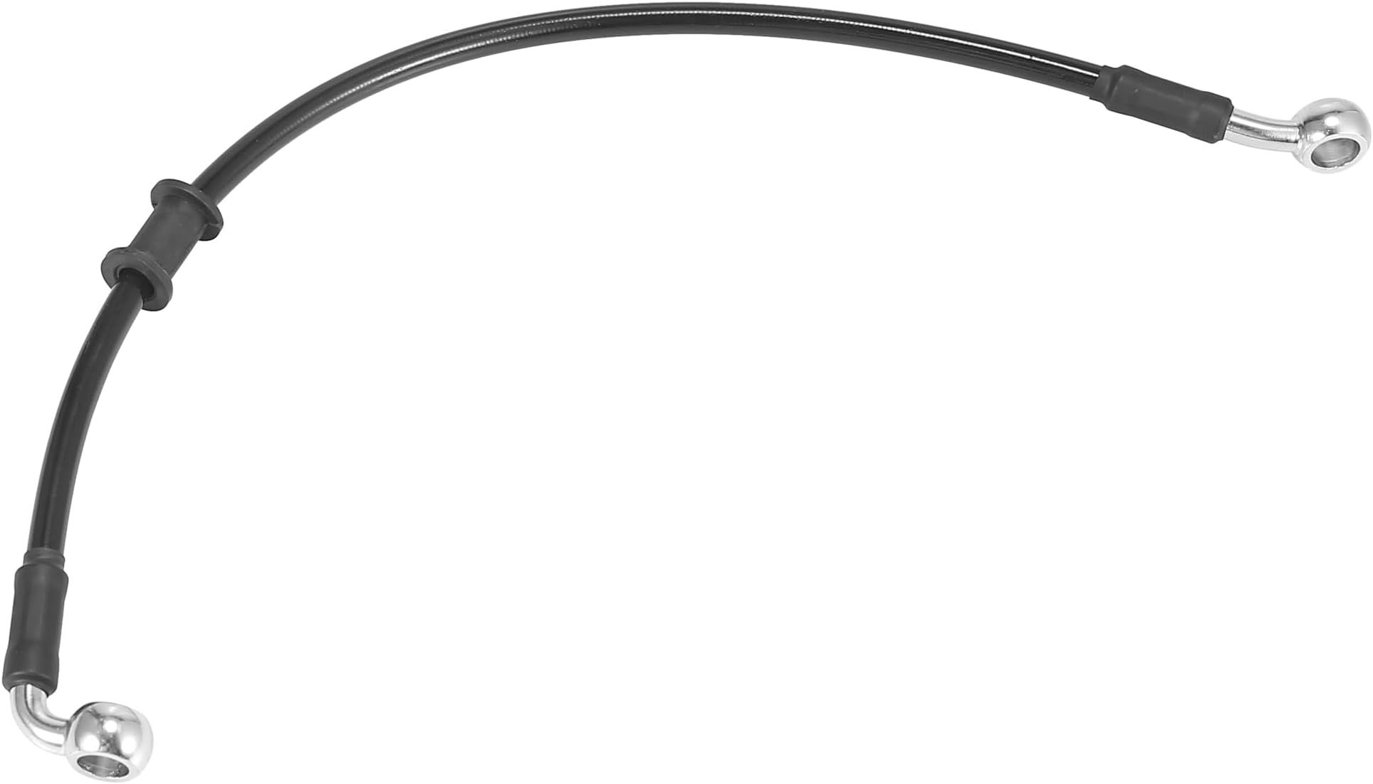 Motoforti 40cm 15.75" Motorcycle Brake Clutch Oil Hose Line Pipe Black