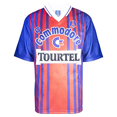 Image of Score Draw Paris St Germain 1993 Shirt Navy/Red Large Polyester