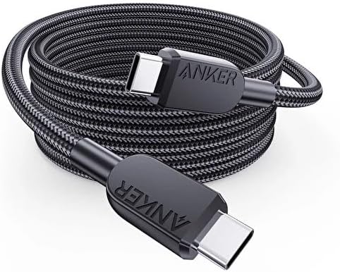 Anker 240W USB-C to USB-C Cable, 3 ft/0.9m Double Braided Nylon Type-C Charging Cable, for MacBook Pro, iPhone 17/16/15, iPad Pro, Samsung Galaxy,and More (Charger Not Included)