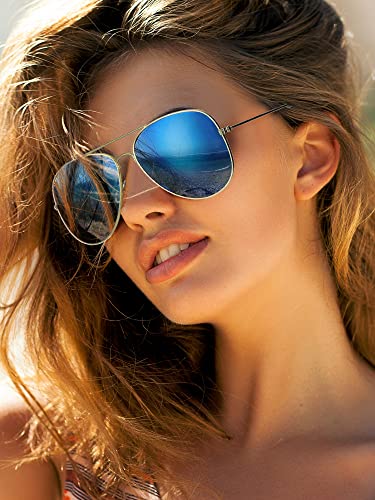Weewooday 25 Pairs Polarized Round Retro Oversized Vintage Sunglasses for Women & Men with Metal Frame4