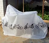 KLOUD City White Polyester Waterproof Bike Bicycle Cover