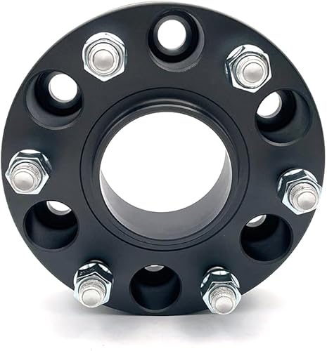 Miniatura 4 de LJAUTOJK Espaciadores de rueda de 6 x 5.5 de 2 pulgadas, adaptadores de rueda de 0.236 x 5.500 in con pernos de 0.551 x 0.059 in de orificio del