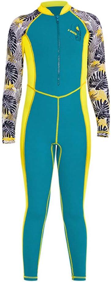 Youth Girls Boys One Piece Water Sports Sun Protection Rash Guard UPF 50+ Long Sleeves Full Suit Swimsuit Wetsuit