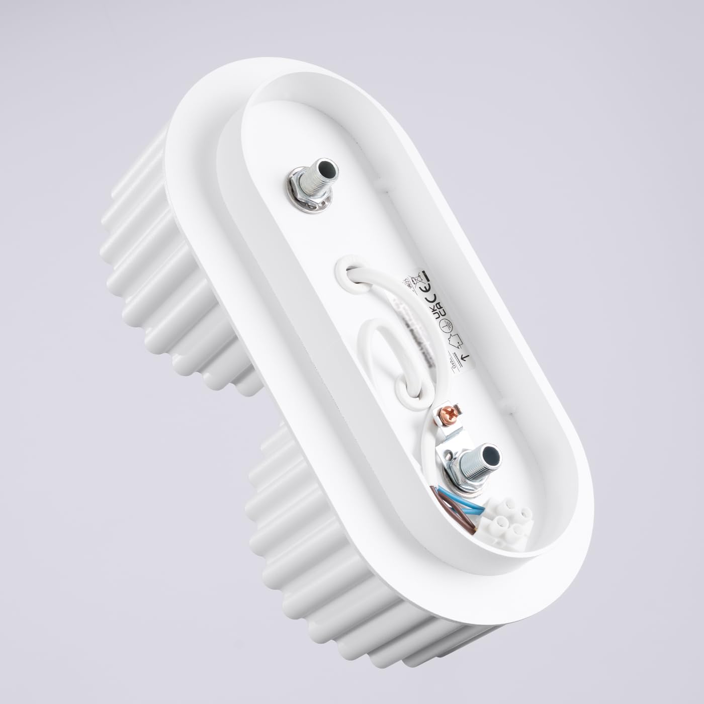 SOLLUX lighting Lámpara de techo plafón - foco de techo aluminio - 2 llamas - bombilla LED - Blanco Aura
