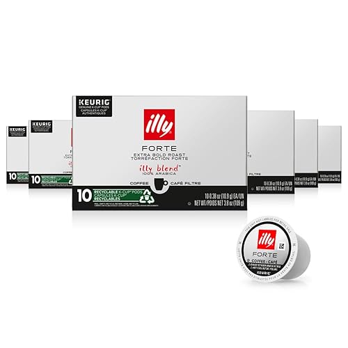 Miniatura 1 de illy Café, cápsulas K-Cup para máquinas Keurig, Forte, tostado extra oscuro, mezcla italiana 100 % de grano arábigo, mezcla italiana, premium