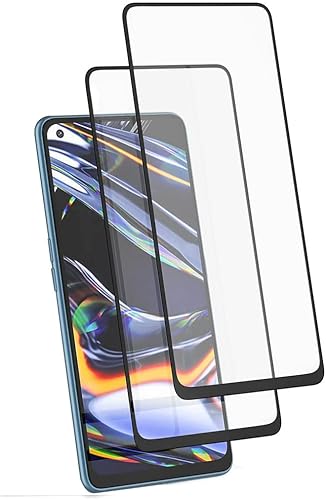 Paquete de 2 protectores de pantalla de vidrio templado para OPPO Realme 7 Pro