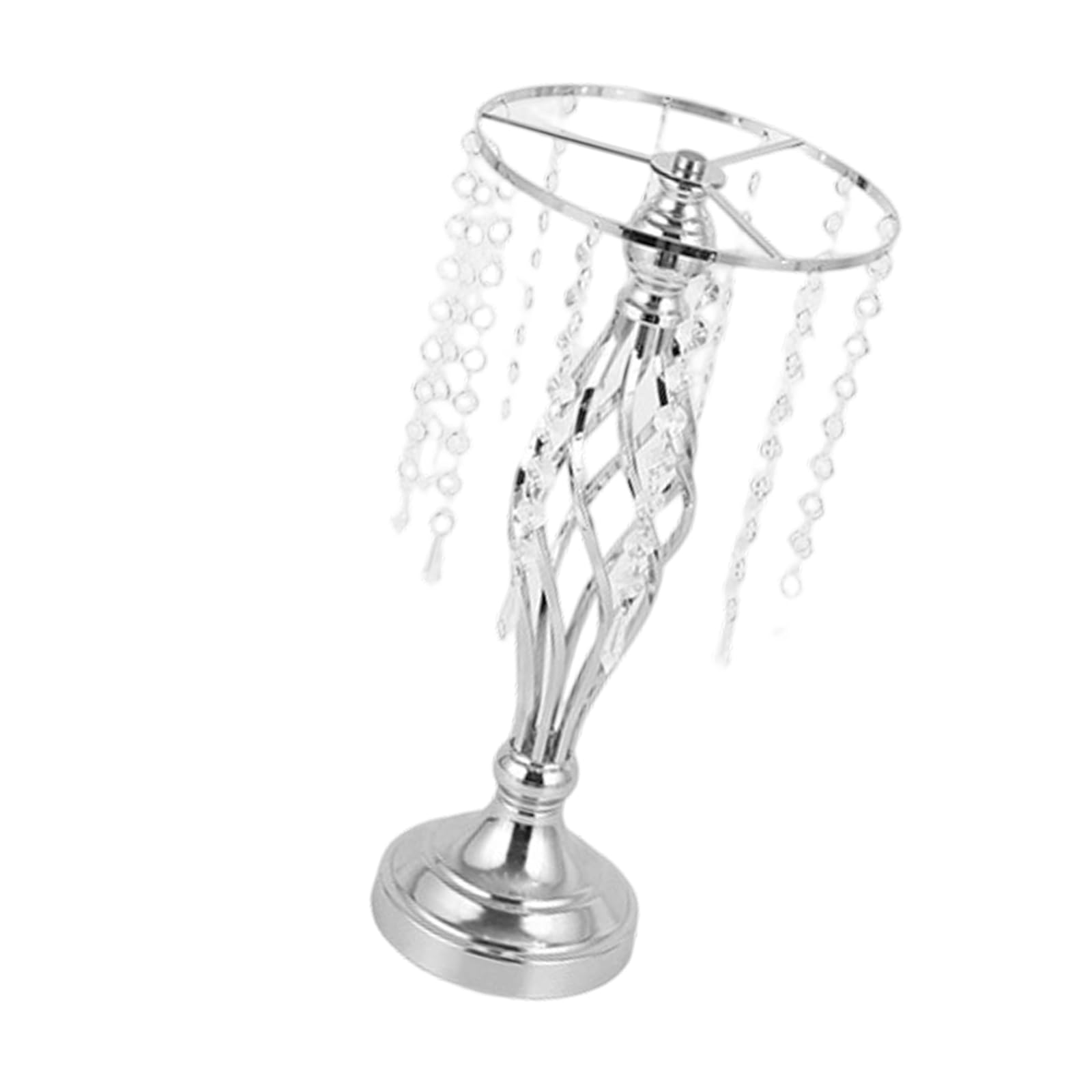 Osniyaw A Crystal Flower Stand, Metal Rrangement For Wedding, Party, Dinner, Centrepieces, Elegant Flower Vases Rrangement