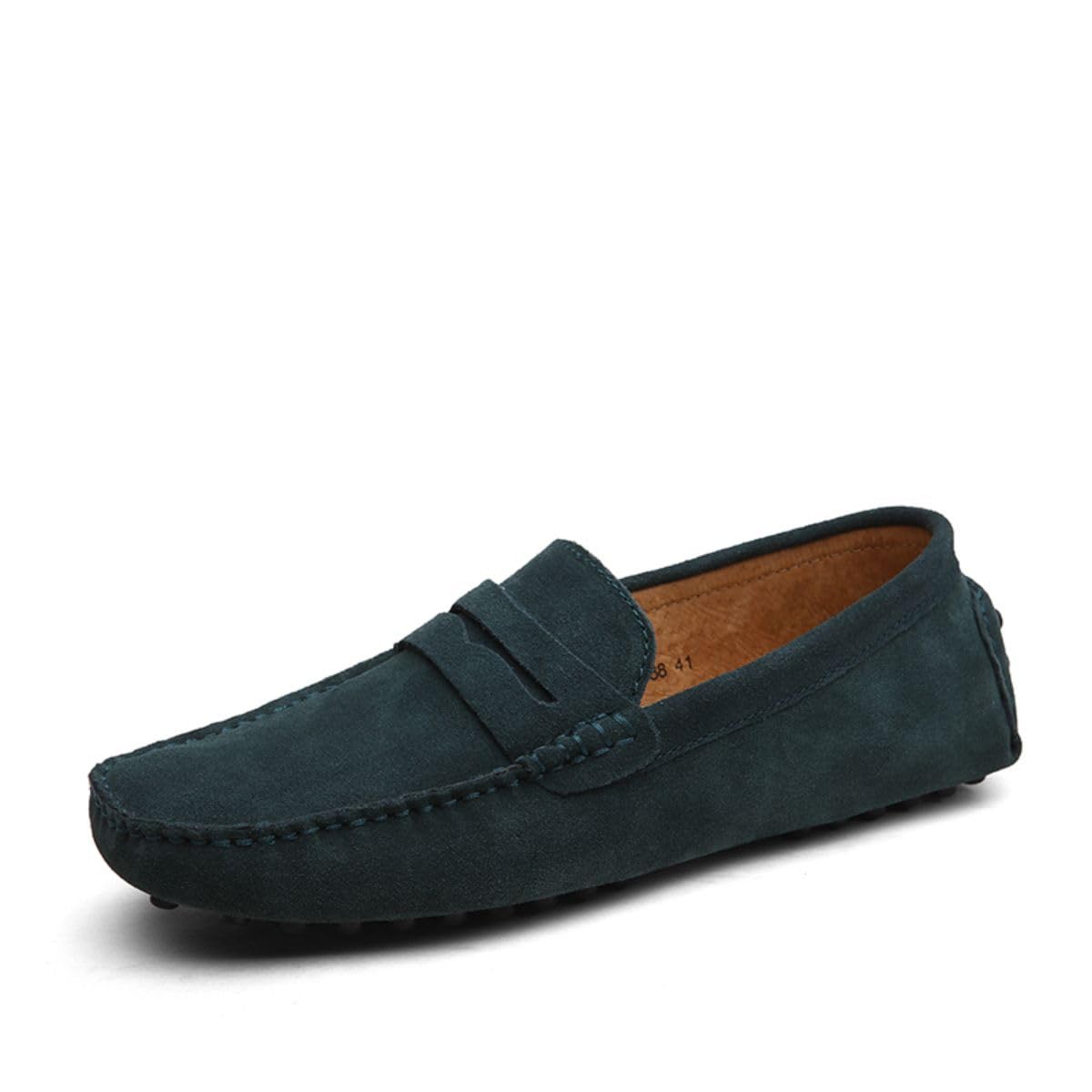 Hombres Elegante Hebilla Mocasines Comodidad Ante Zapatos de Conducir Estiloso Pantuflas Holgazanes Slip On Verano Plano Cuero Zapatos de Conducción 38-49 EU