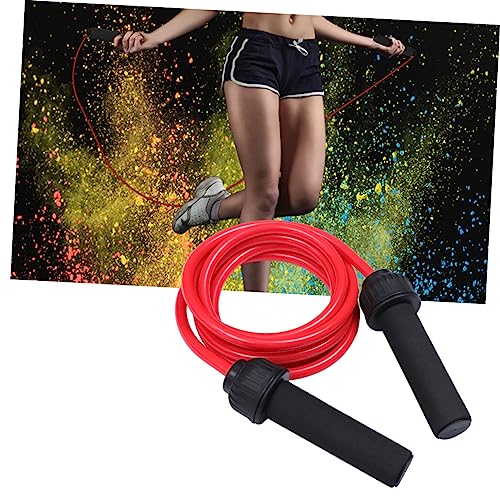 Corde lestée rouge réglable et durable pour la perte de poids intense
