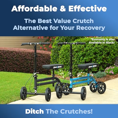 image for KneeRover Economy Knee Scooter Steerable Knee Walker for Adults for Fo