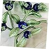 Women's Jewelry Broche Mignonne de varnis rétro pour Femmes pour Femmes épingle à Collier Creative Blueberry Branch Green Flower Brooch #2