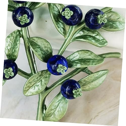 Broche créative blueberry branch verte, le cadeau rétro idéal pour elle - 4