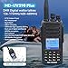 MD-UV390 Plus with GPS Digital Dual Band VHF UHF DMR Radio Waterproof Dustproof IP67 Walkie Talkie