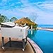 SHAREWIN 80 QT Rolling Cooler Cart Ice Chest for Outdoor Patio Deck Party Portable Party Bar Cold Drink Beverage Cart Tub, Backyard Cooler Trolley on Wheels with Shelf, Bottle Opener Silvery