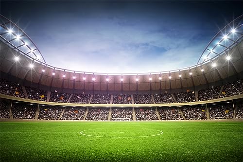Fondo fotográfico campo de fútbol 7x5 ft miniatura 4