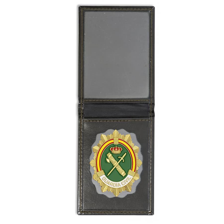 ECOMMUR Cartera + Placa de la Guardia Civil | Cartera de Polipiel identificativa con...