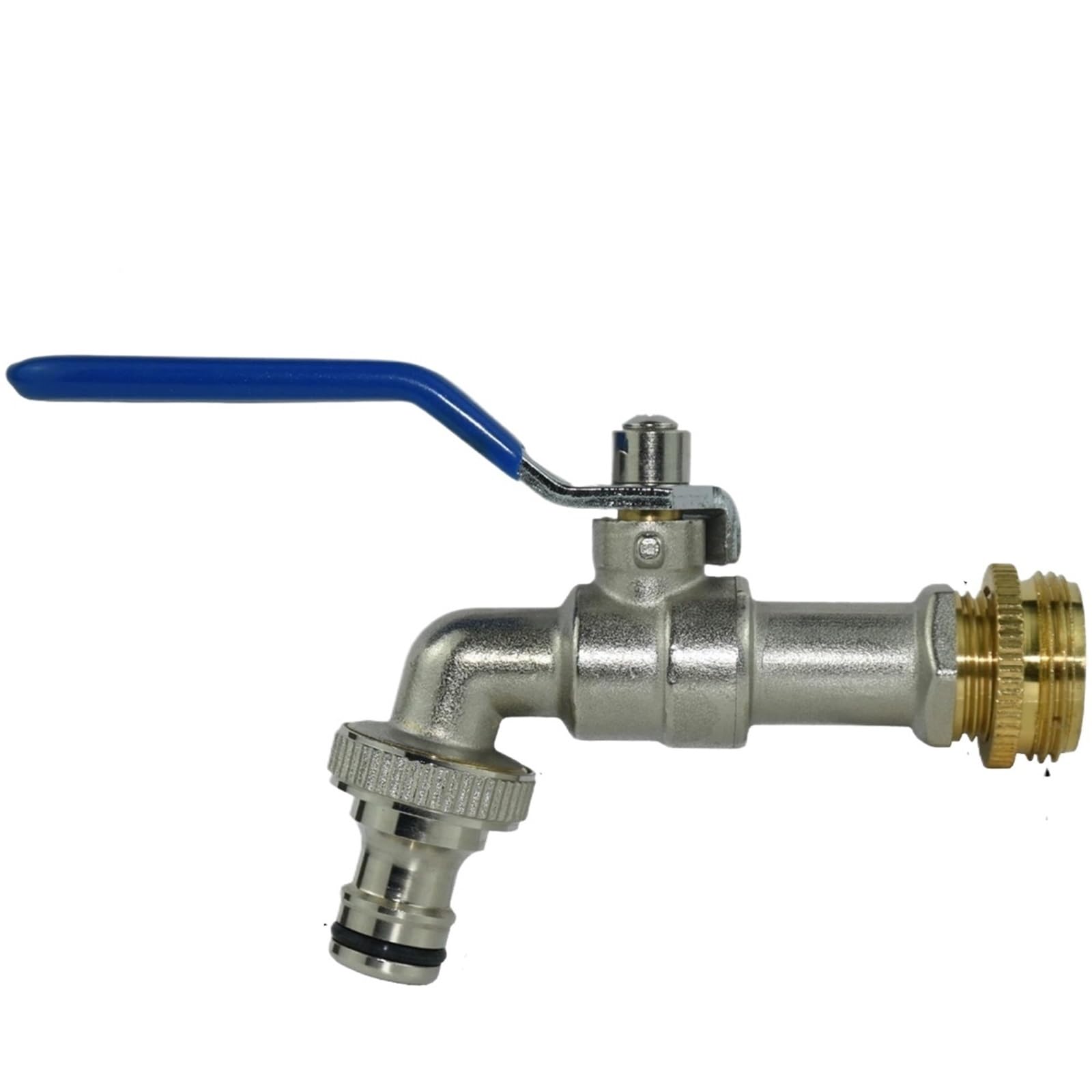 Wwpmnqd Spl11-591 Taps Garden Replacement 1/2'' Ibc Water Tank Connector Brass Tap Faucet Adapter 2-Way 1-Way Irrigation Hose Joint Fitting Ball Valve For Garden(Spl11-591)