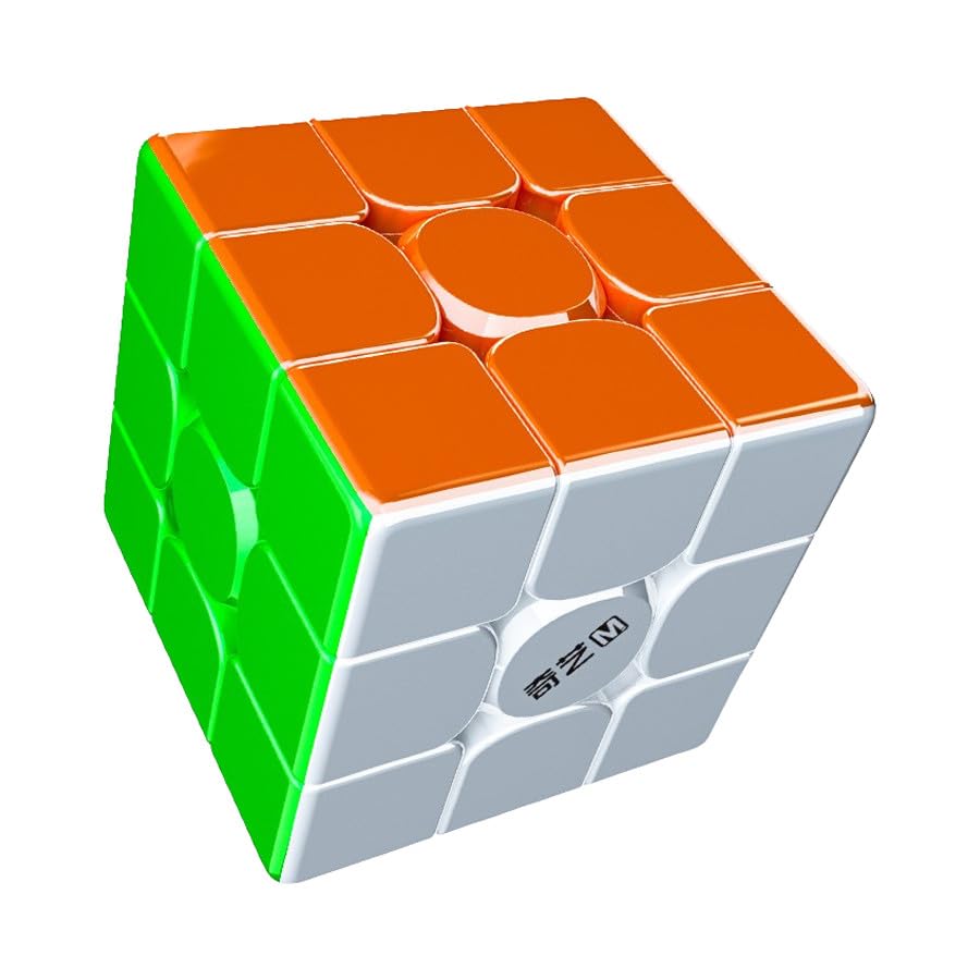 Image of QiYi M PRO 3x3 V2 Pioneer UV Magnetic Speed Cube - MagLev Technology, Ball-Core Magnets, Dual Adjustment (11 Settings), Glossy UV Coated Stickerless 55.5mm Flagship for Competitive Cubing