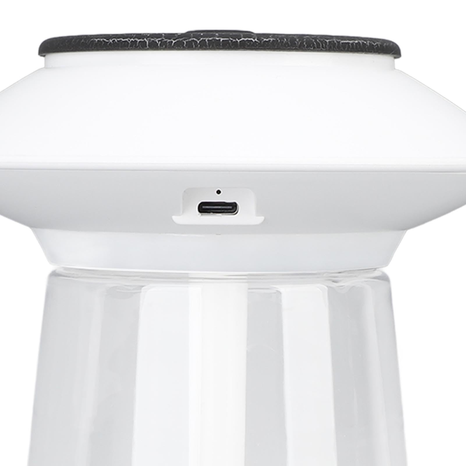 Diffusore umidificatore a forma di fungo, capacità 760 ml, ricaricabile, decorazione domestica, diffusore di oli essenziali (bianco)