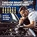 Frienda 12 Pieces 3/8 Inch-24 Threads Brake Line Fittings Assortment for 3/16 Inch Tube (4 Unions, 8 Nuts)