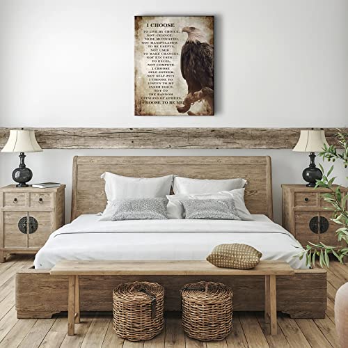 Kateflower CANVASART-498538456_OCF Motivational Canvas Christian Pictures Wall Decor Bald Eagle Gifts Inspirational Quotes Painting Wall Art thumb #6