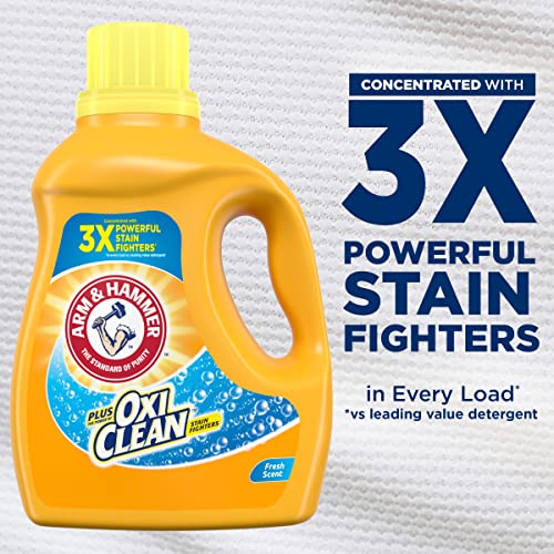 Arm & Hammer Liquid Laundry 100.5Oz Fresh Scent Plus Oxiclean #TOP5