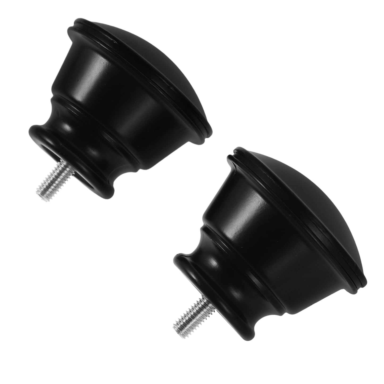 Luxshiny 2Pcs Decorative Curtain Pole Finials Elegant Window Rod Ends Caps for Curtain Rods for Home Office Drapery Decor